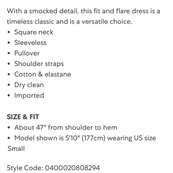 Theory City Smocked Stretch Poplin Midi Sundress MEDIUM - Picture 11 of 11